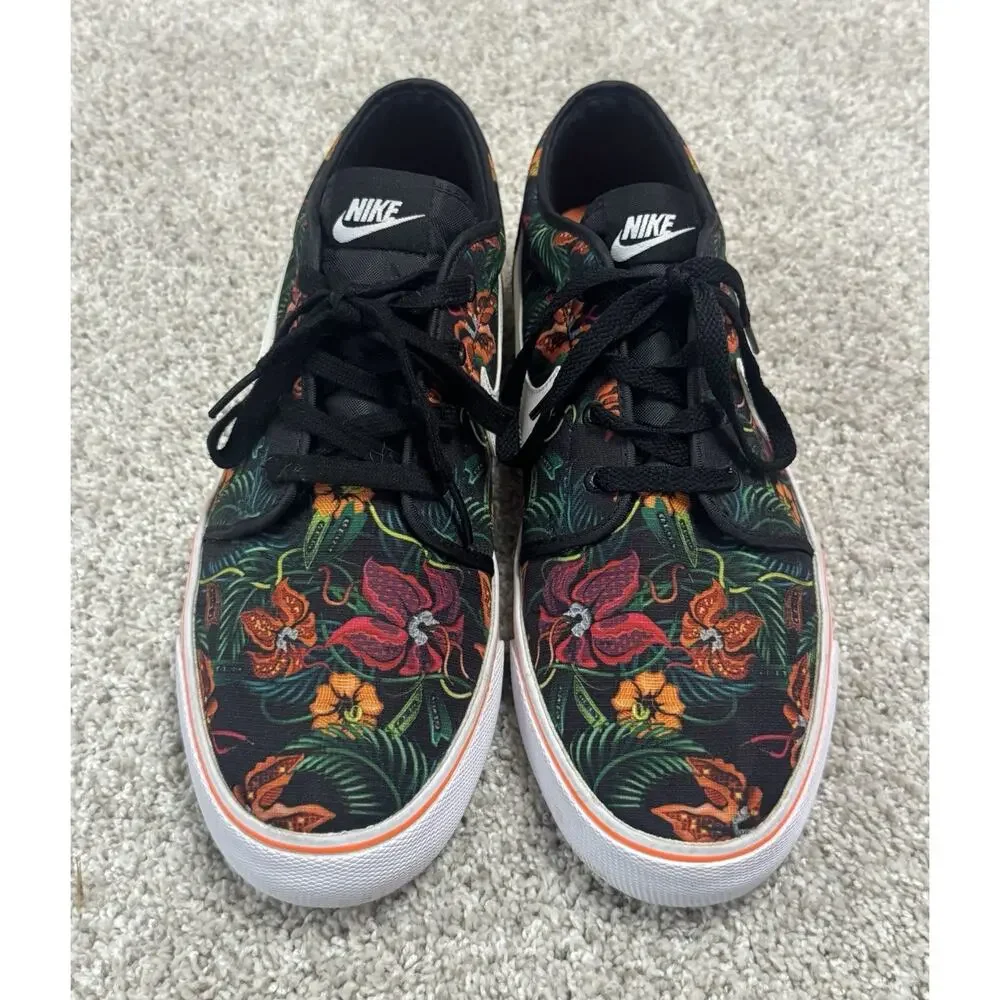 Nike Toki TXT Print Low Total Orange Tropical Floral Sneakers Men’s Size 13